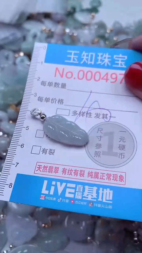 吊坠(不含链)未镶嵌翡翠4972