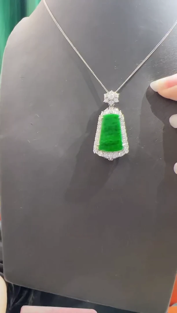 翡翠银S925镶嵌颈饰88888888888