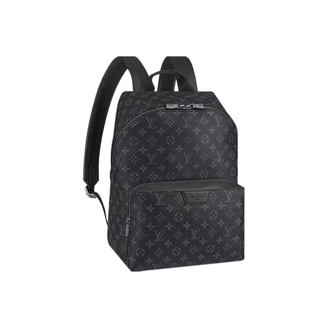 95新 LouisVuitton/路易威登 Lv黑老花双肩包/S65/赠钥匙扣