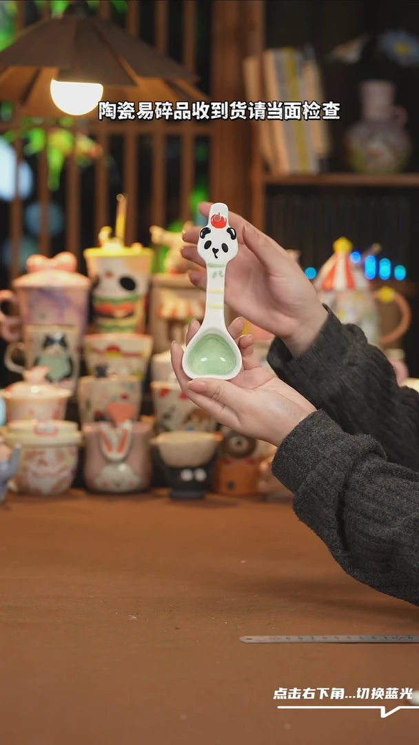 【闪购商品】其他F036创意手绘陶瓷勺子