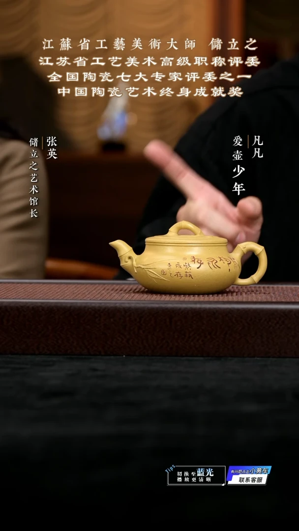 茶壶紫砂LC储立之45 敞口竹芝麻段240cc