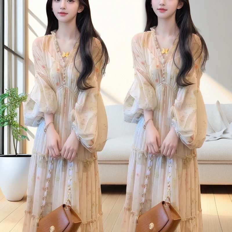 2025夏季法式通勤千金风百搭气质甜美裙子女款爆款2025新款高级感