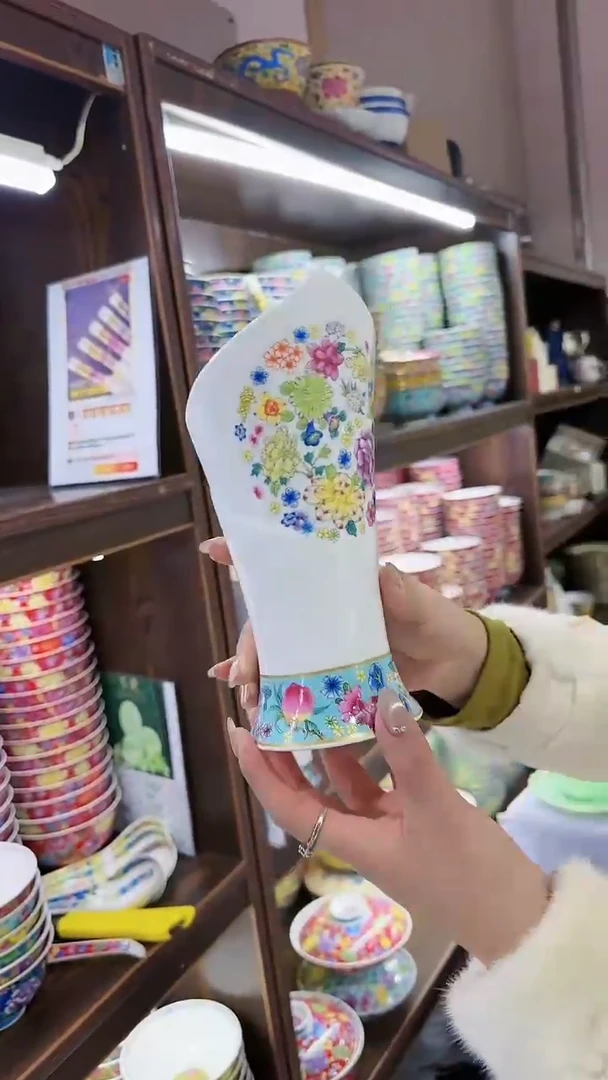 【闪购商品】瓷片筷子筒一只景德镇陶瓷