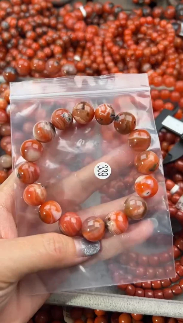 未镶嵌手串南红玛瑙13+