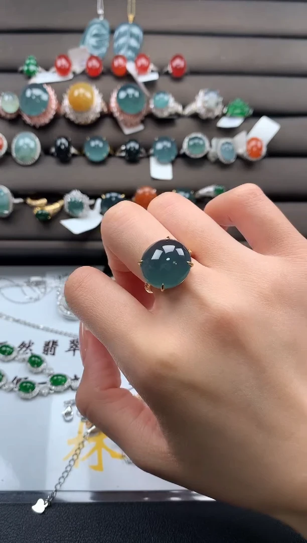 【闪购商品】翡翠戒指银S925镶嵌12321312311