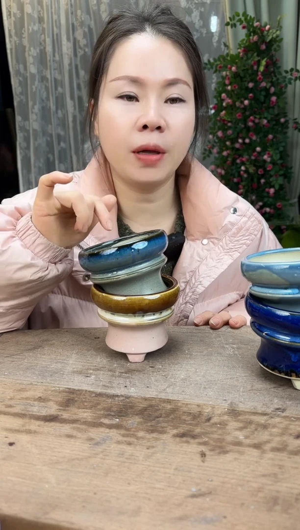 22口素陶法师盆一个
