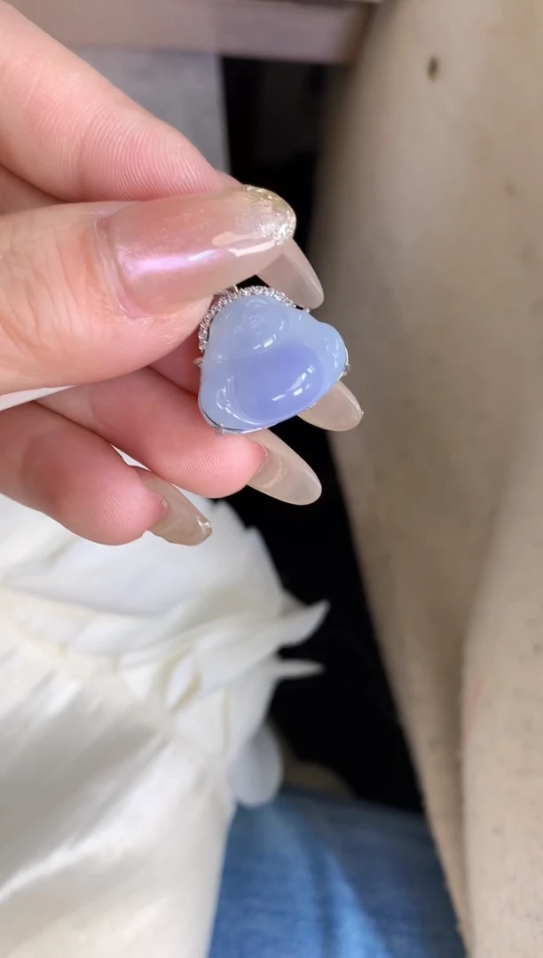 吊坠(不含链)银S925镶嵌翡翠【挽石珠宝】佛公
