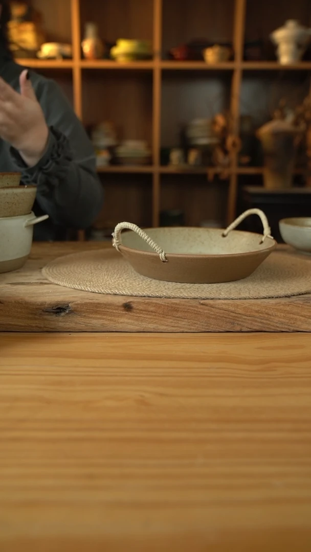 奶奶系列的9英寸麻绳盘1个