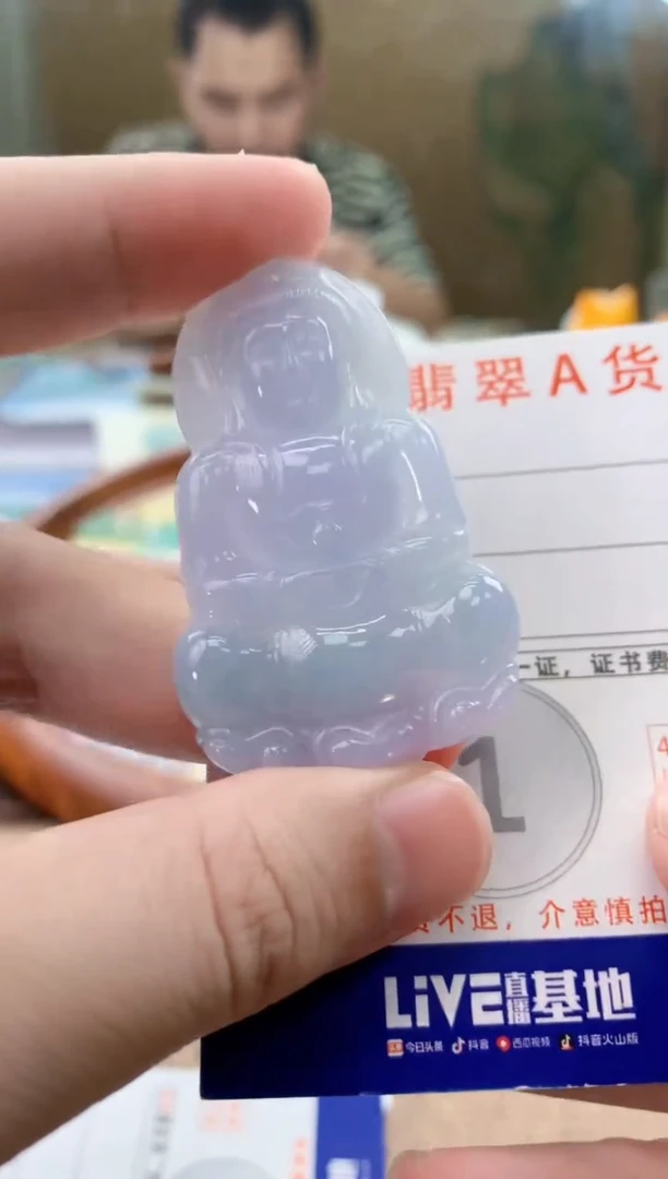 颈饰未镶嵌翡翠天然A货翡翠挂件