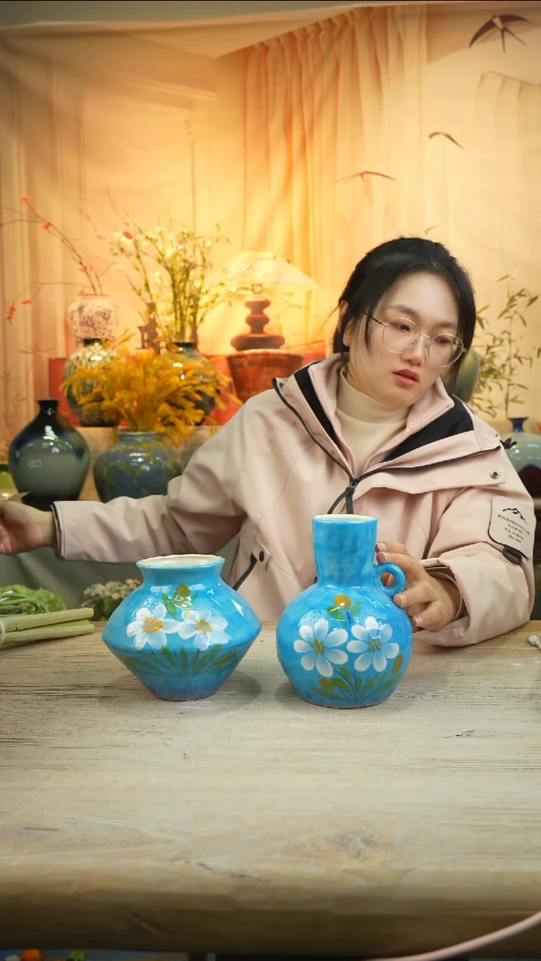 高口陶瓷花瓶花器taozu