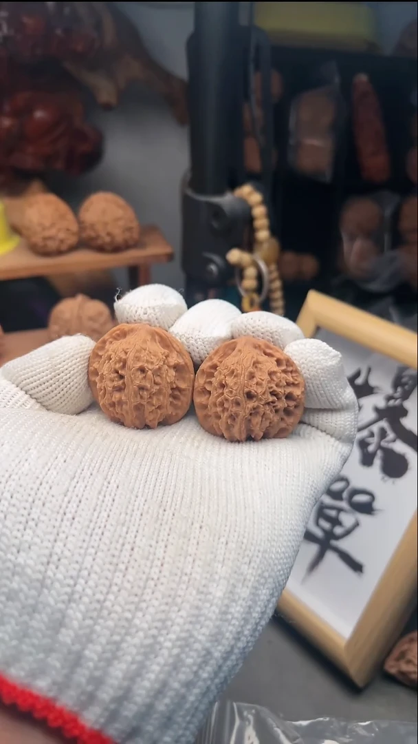 吊坠文玩核桃野麻狮子头38