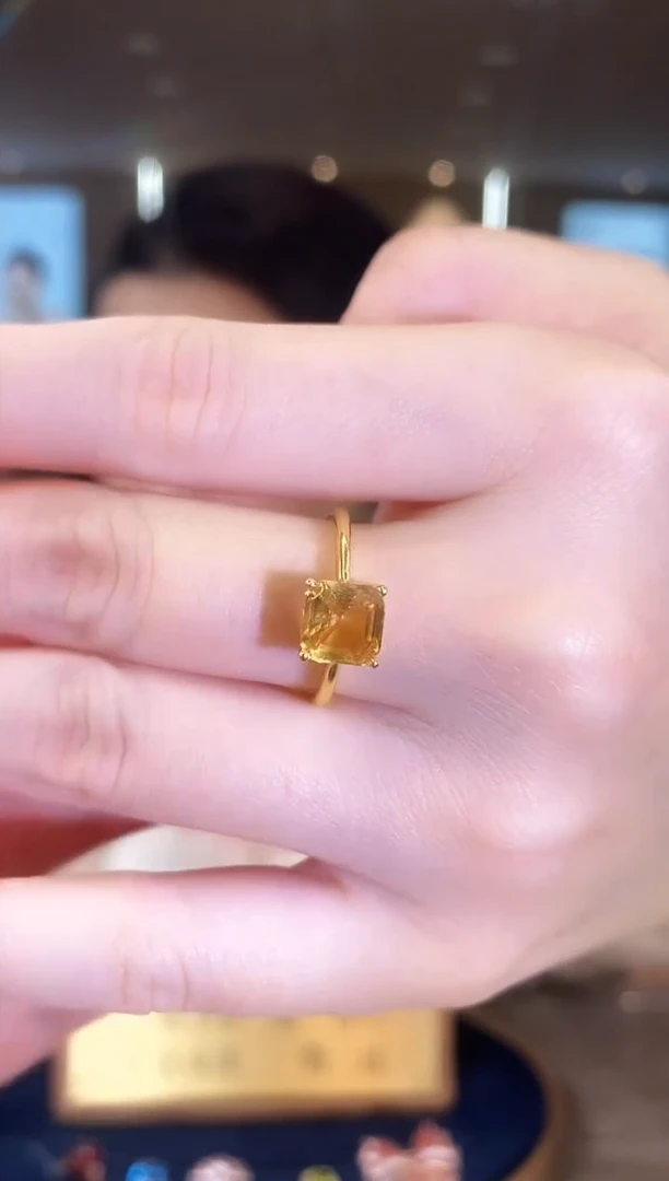 【闪购商品】水晶戒指银S925镶嵌09天然宝石