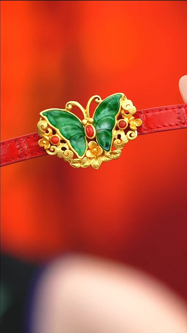 吊坠(赠链)银S925镶嵌翡翠赠表带