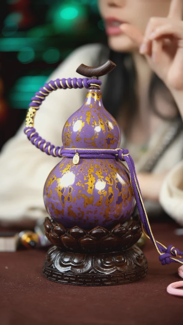 【闪购商品】694号500ml左右的非遗漆器酒葫芦