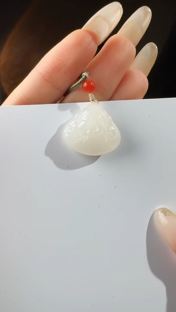 颈饰未镶嵌和田玉财神