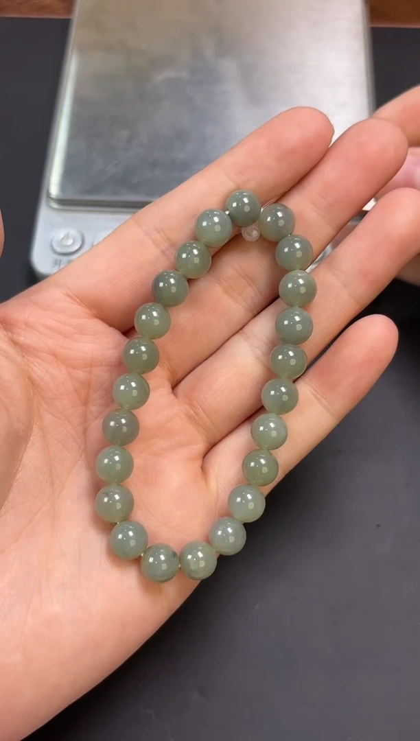 【闪购商品】和田玉手串未镶嵌若羌微色差卡8