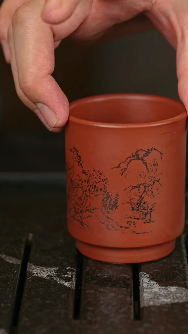 【闪购商品】紫砂茶杯15龙血砂主人杯沏茶去