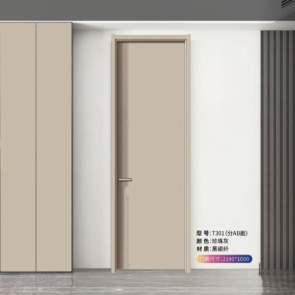 静音卧室门房门【碳晶板模压】厂家直发