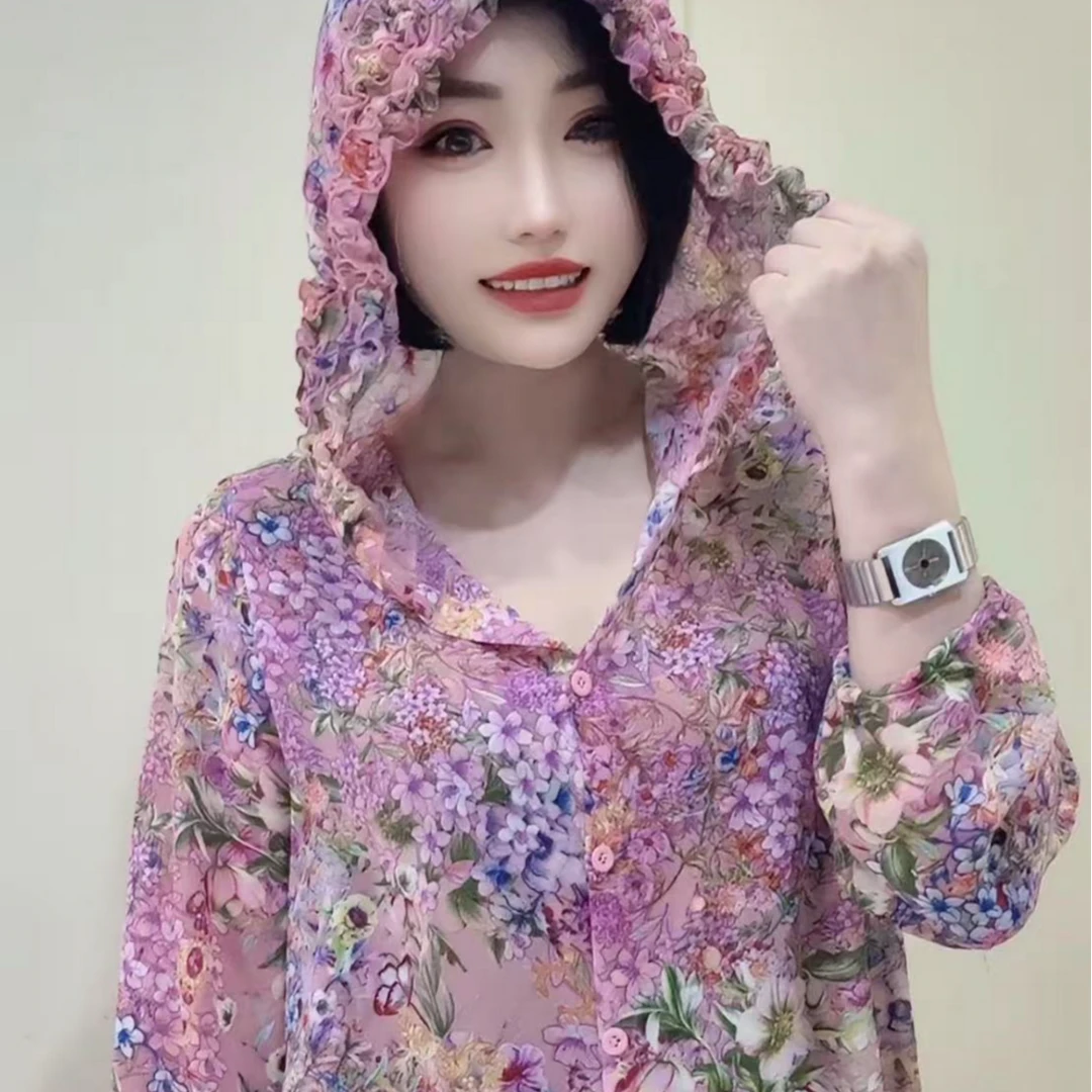 夏季新款时尚休闲连帽宽松百搭短袖洋气减龄上衣