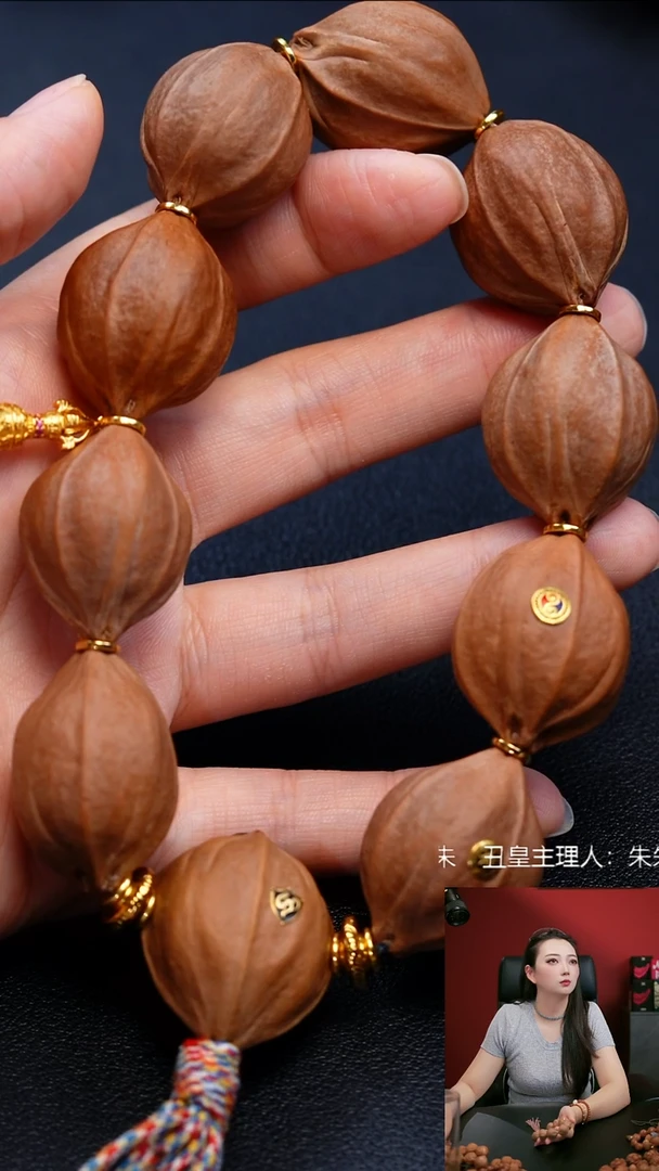 橄榄核手串/手链四花大铁核素串