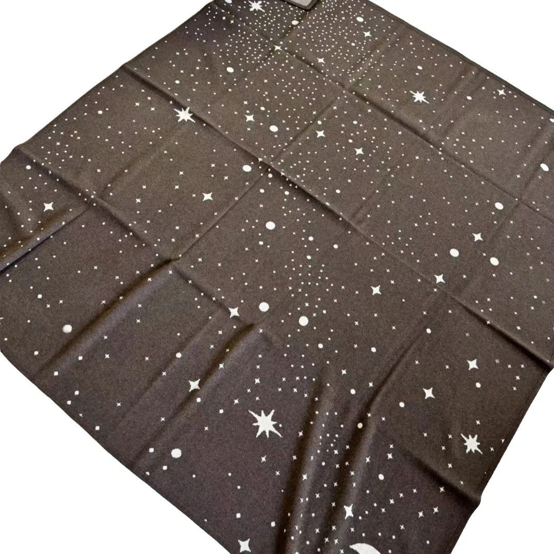 针织羊毛提花毯子