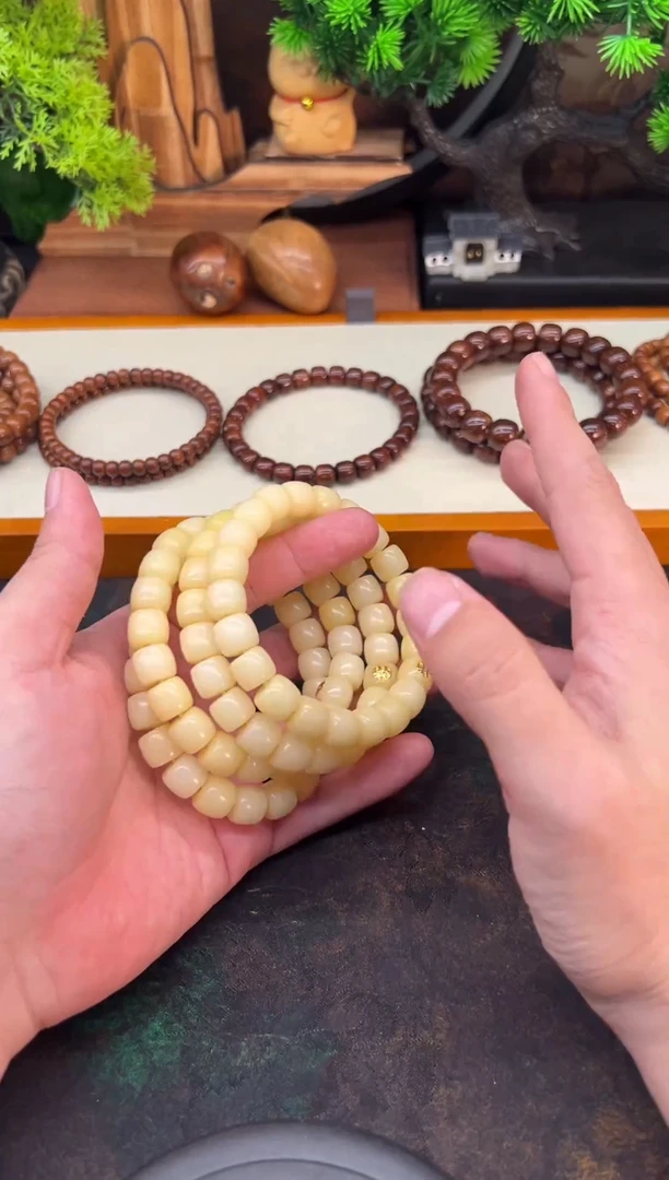 手串菩提根/象牙果菩提根风化直切带标9*10
