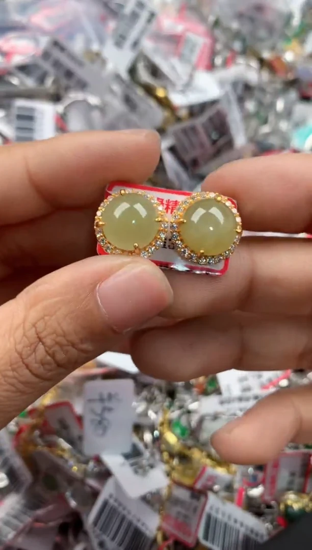 银S925镶嵌戒指翡翠999        9