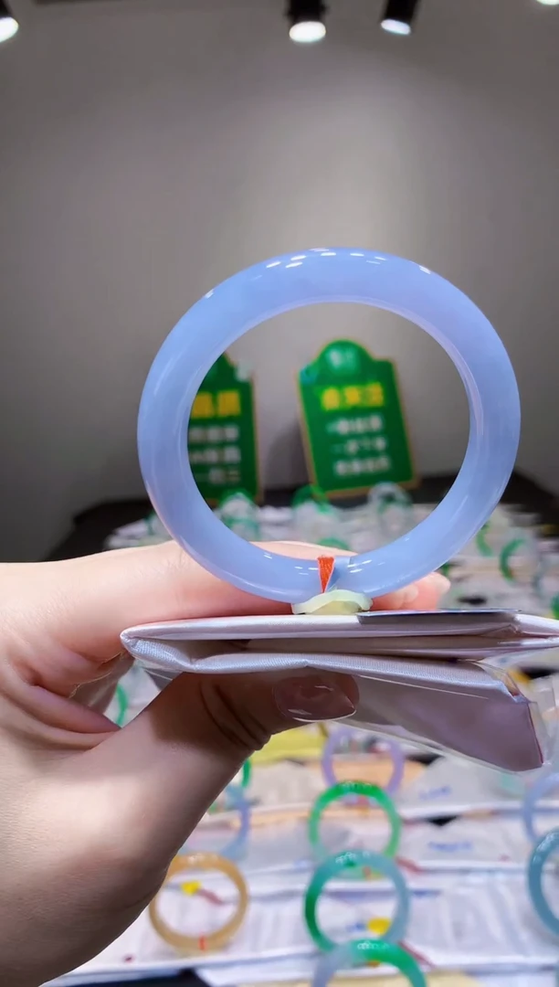 未镶嵌手镯翡翠K44天然A货缅甸翡翠52