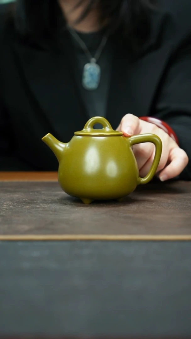 杯景德镇茶叶末高石瓢壶