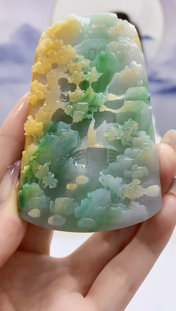 定制翡翠未镶嵌4829jw-毛货挂件86