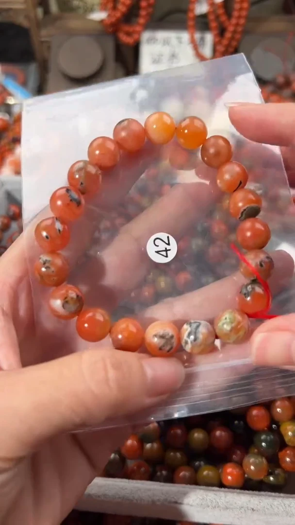 南红玛瑙手串未镶嵌10+