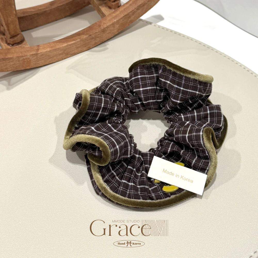 「经典系列-榉木绒」韩国25早秋百搭发绳发圈肠圈丸子头