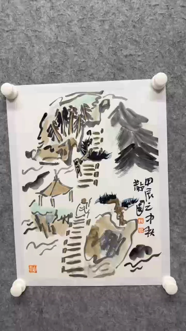 国画写意画花鸟画手绘