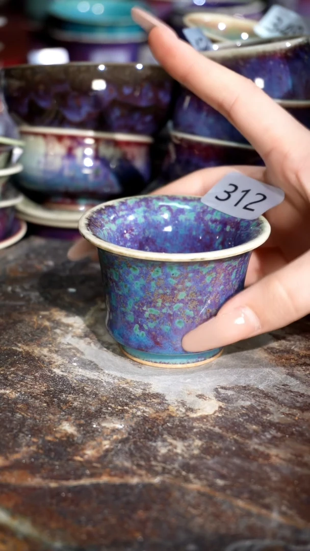 摆件精品窑变钧瓷茶器