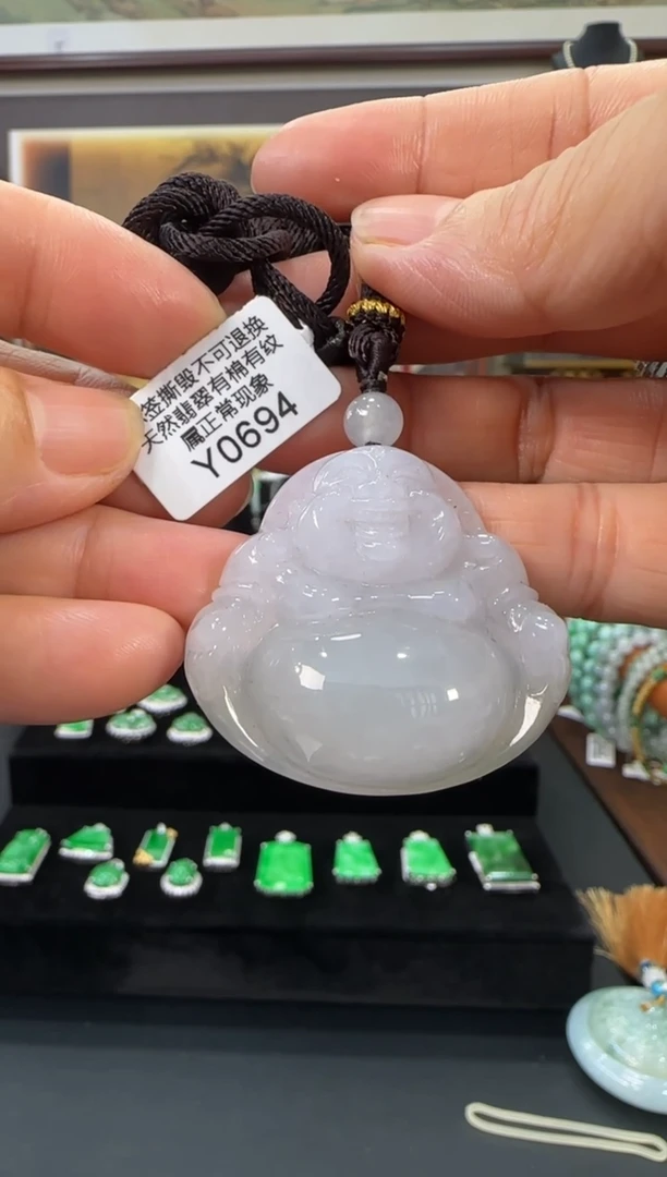 翡翠未镶嵌颈饰Y0694佛公 福利价不退换