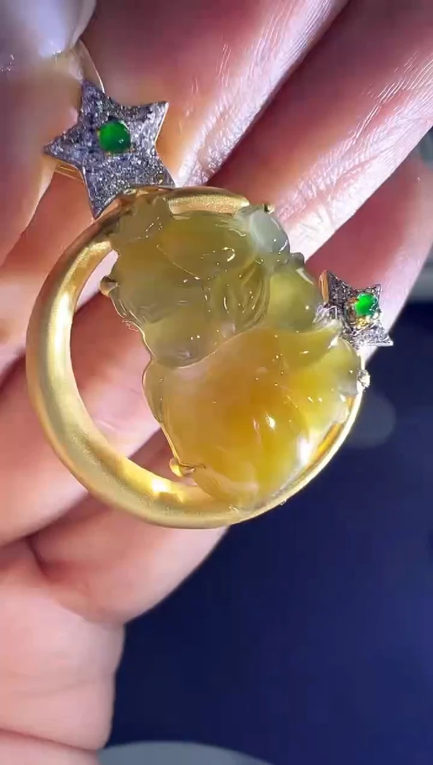 颈饰18K金镶嵌翡翠KHY1228-032