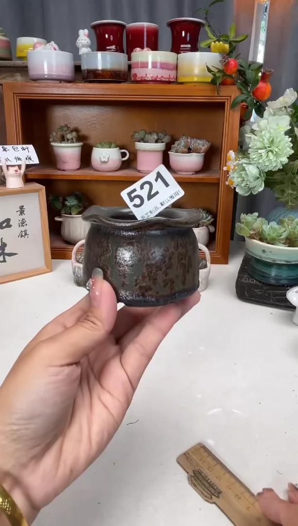 瓷片521知木小芳花盆