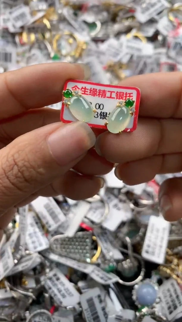 银S925镶嵌戒指翡翠121212---4