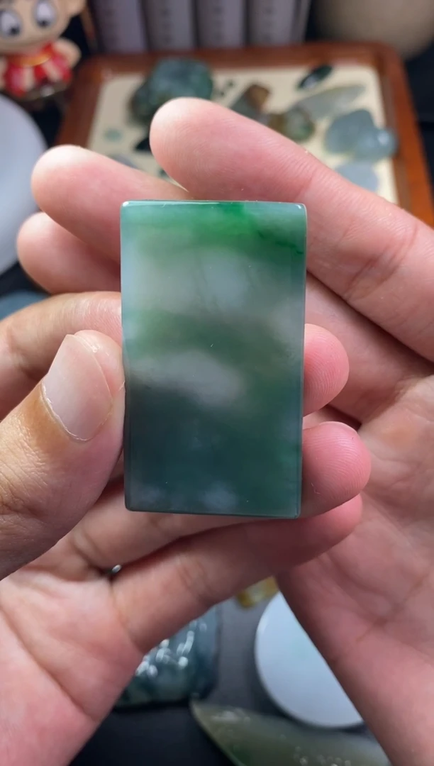 定制翡翠未镶嵌L**Y翡翠片料定制工费7.9-34荷叶荷花