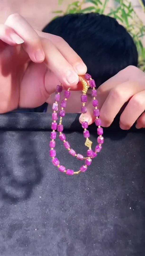 苏纪石（舒俱来）未镶嵌项链k金南非舒俱来老矿