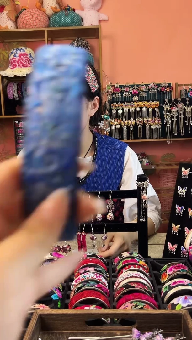 织绣艺枝独绣老绣饰品343