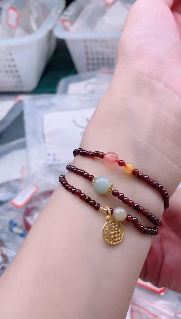 手链未镶嵌石榴石多样性发拍一发一