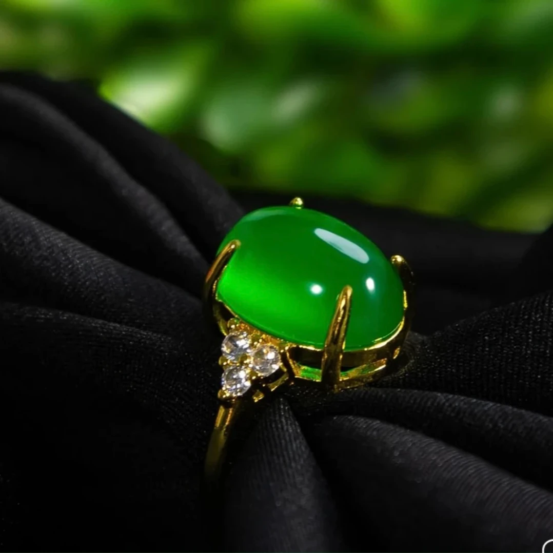 【品颂珠宝】天然珠宝玉石无纹无裂精致三钻款戒指