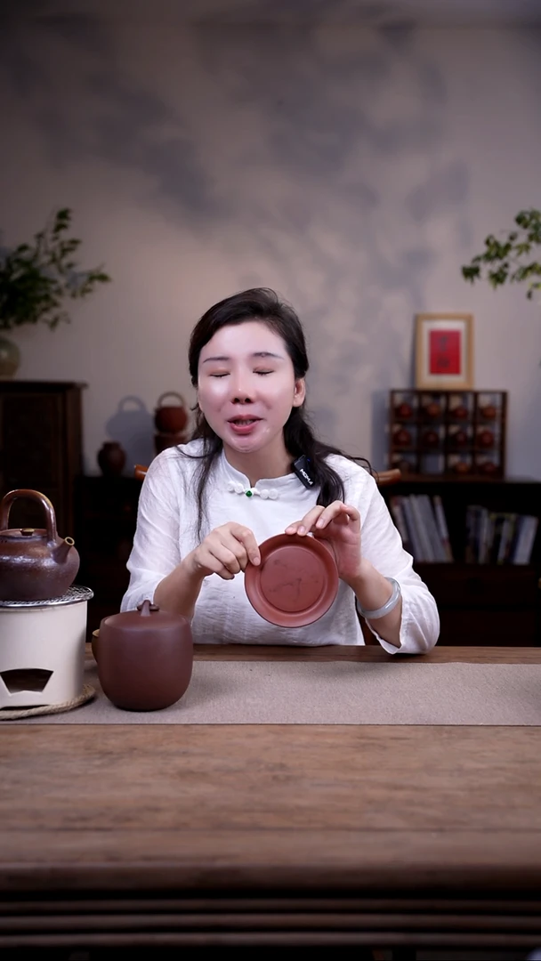 茶壶紫砂朱泥干泡盘