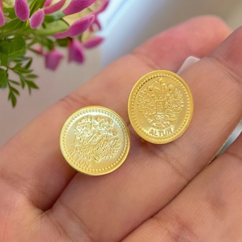 合金耳饰 合金耳饰合金女款款式耳饰1555قاپلىما ئالتۇن