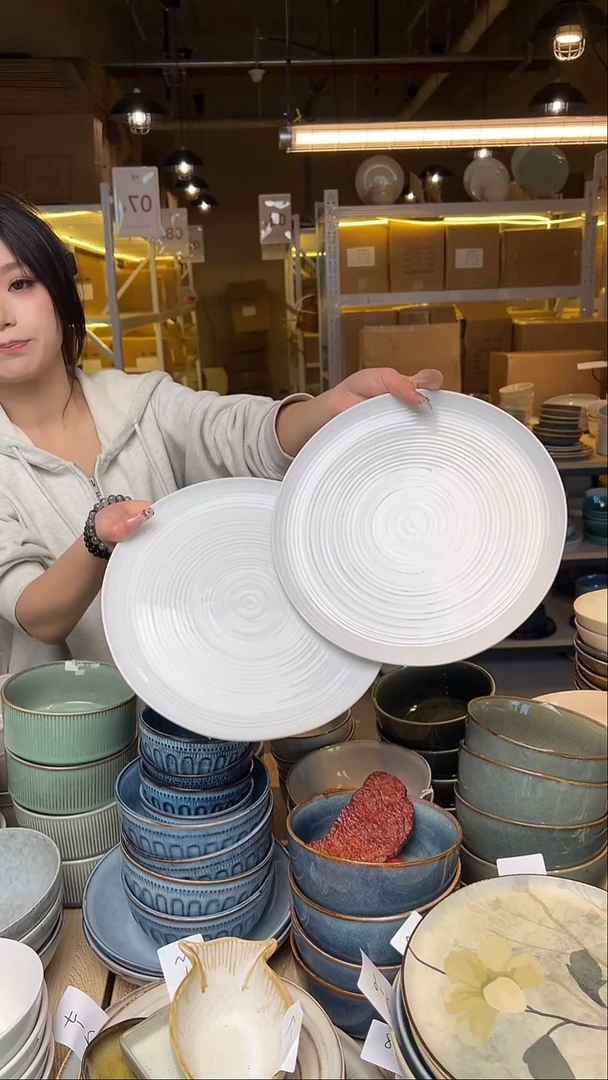 瓷85外贸尾货窑变釉下彩默认微瑕