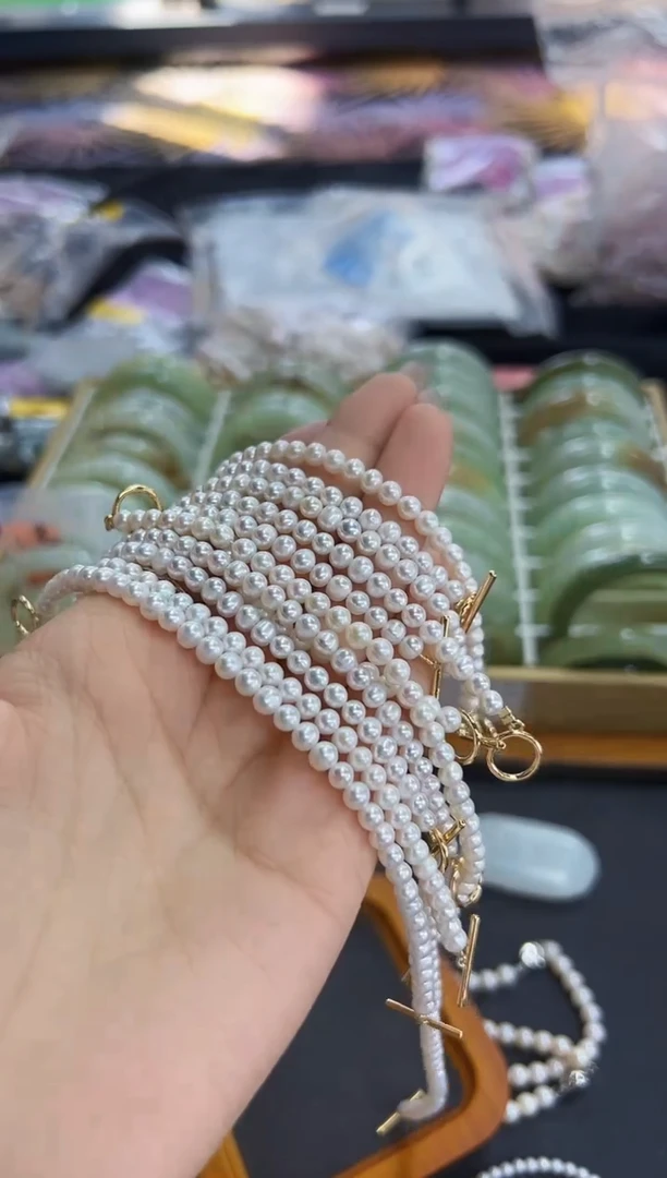 【闪购商品】淡水珍珠手绳合金v0369