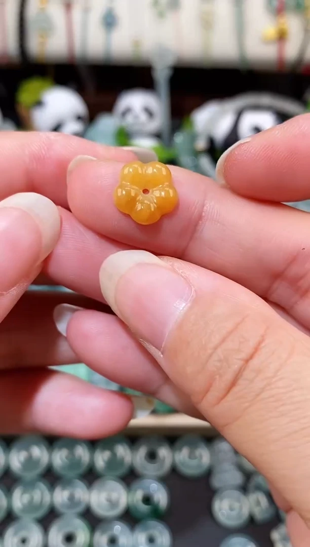 散珠翡翠小花裸石
