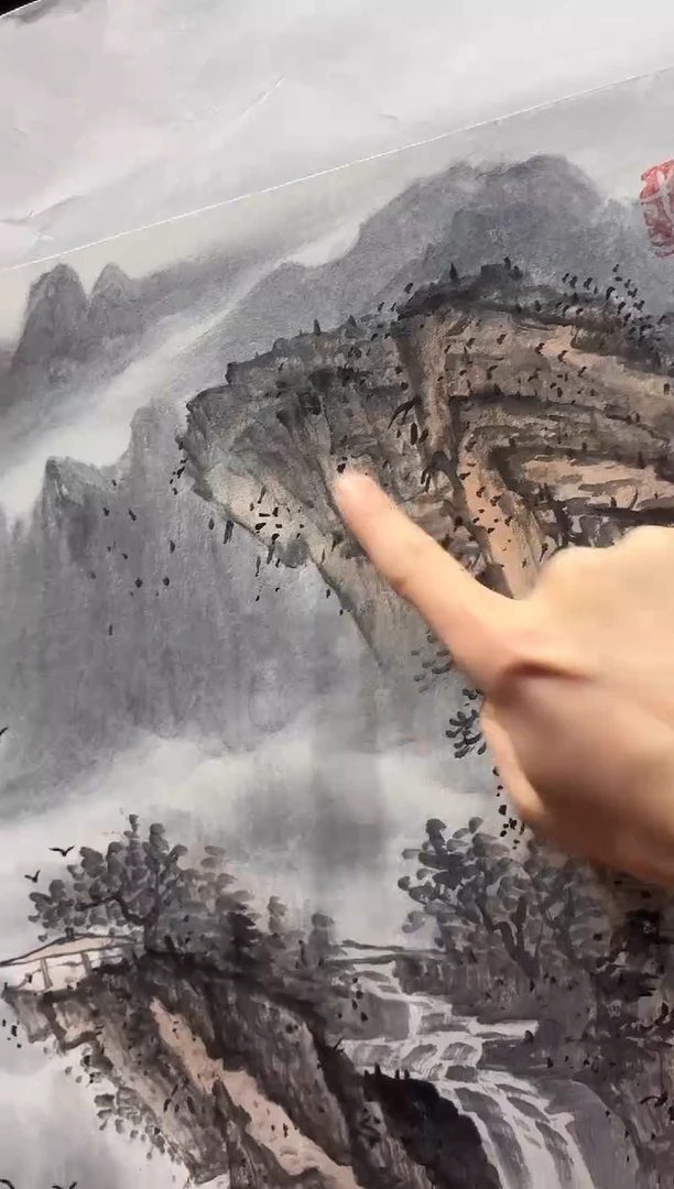 【闪购商品】国画孙桂国老师字画，带亲笔合影证书30-33