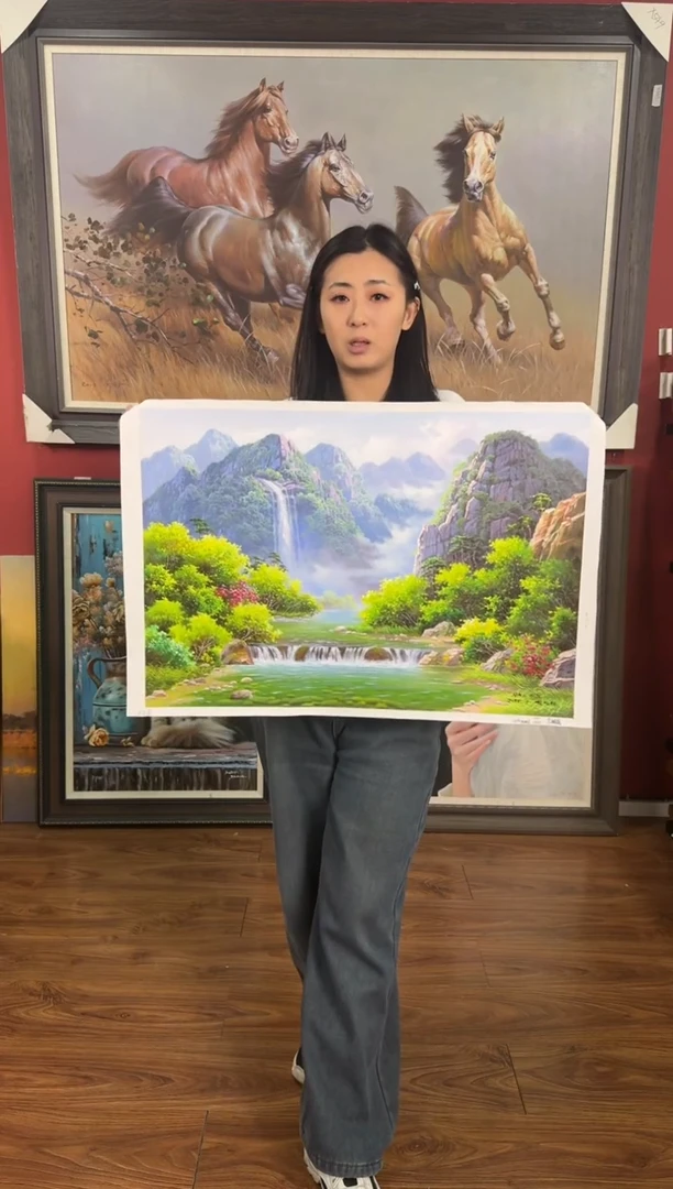 油画【92号】约50*70cm丨朝鲜原创纯手绘孤品油画丨顺丰包邮